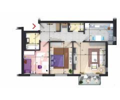 Apartament cu 3 camere in proximitatea Coresi Shopping Resort - 8