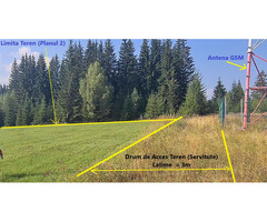 Vatra Dornei - Saru Dornei,  Teren S = 6450 mp;  La 13 km de Vatra Dornei si la 6 km de - 8